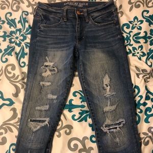 American Eagle ripped jeans